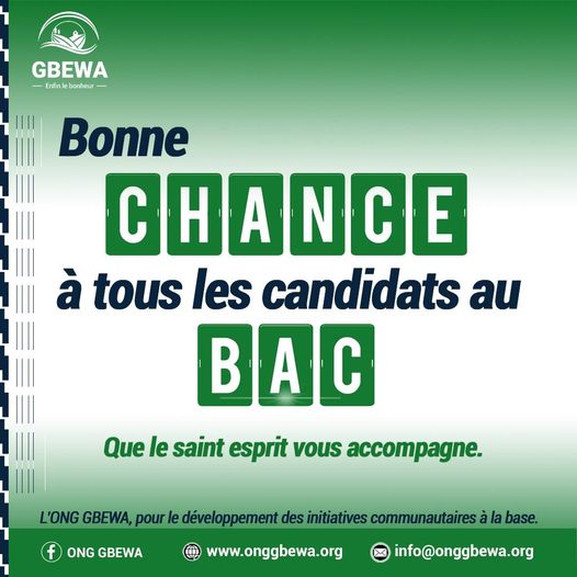 You are currently viewing BONNE CHANCE A TOUS LES CANDIDATS